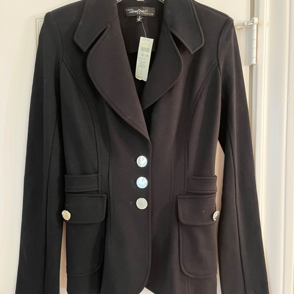 Cache Contour Collection New with Tags Black Jacket with Pants-Suit - Picture 3 of 6